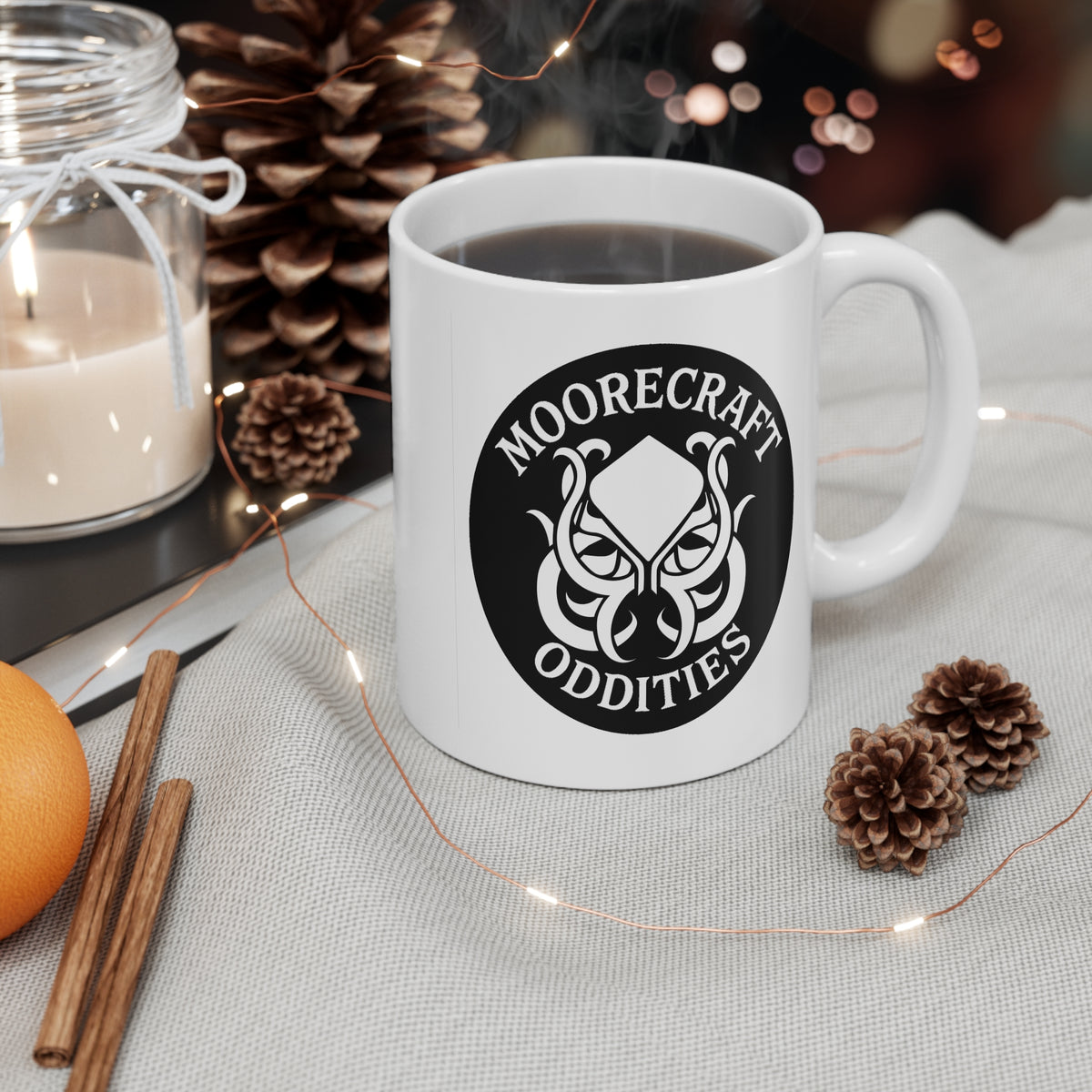 Moorecraft Oddities White Compact Ceramic Cauldron of Chaos